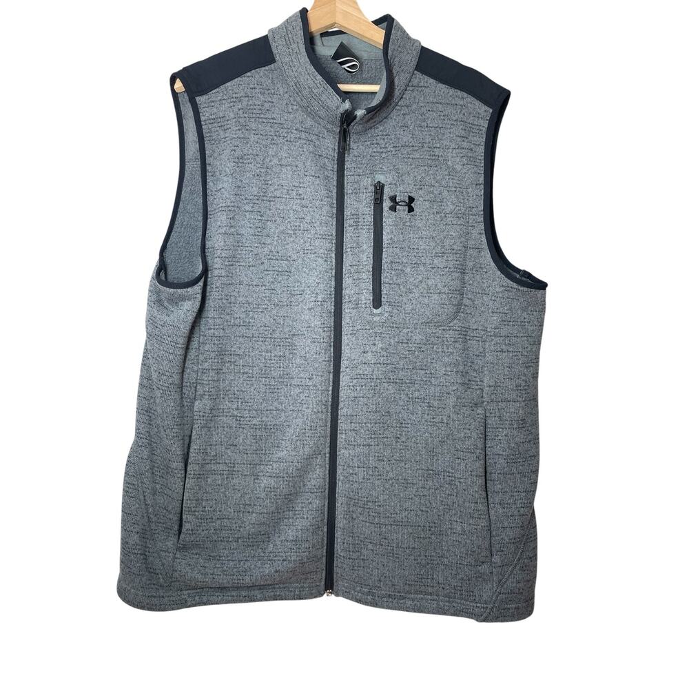 Under Armour Mens Vest Expanse Specialist Water-Resistant Gray Black Size XXL